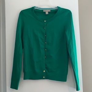 Banana republic green cardigan XS